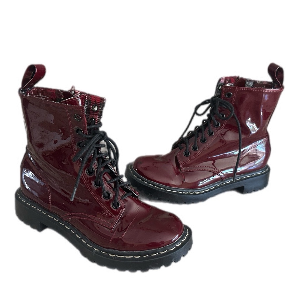 Women's Xhilaration® Kaliey Patent Boot - Red